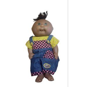 Vintage Cabbage Patch Mattel 1982 Doll  Brown Hair Green Eyes First Edition